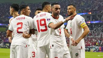 Rapor Maroko Menuju 16 Besar Piala Dunia 2022: Pemain Berbasis Eropa Jadi Tumpuan