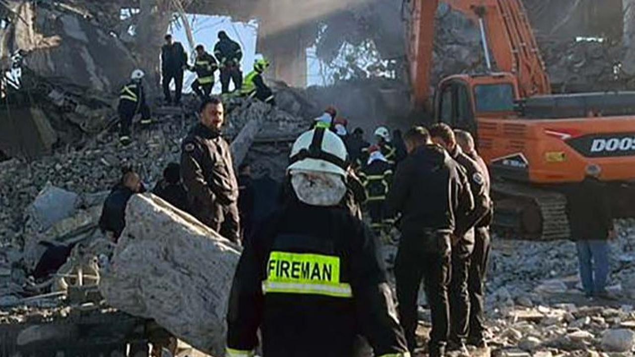 Serangan rudal yang ditembakkan Iran itu mengubah bangunan megah tersebut menjadi puing-puing yang rata dengan tanah.&nbsp;Kurdistan 24/AFP