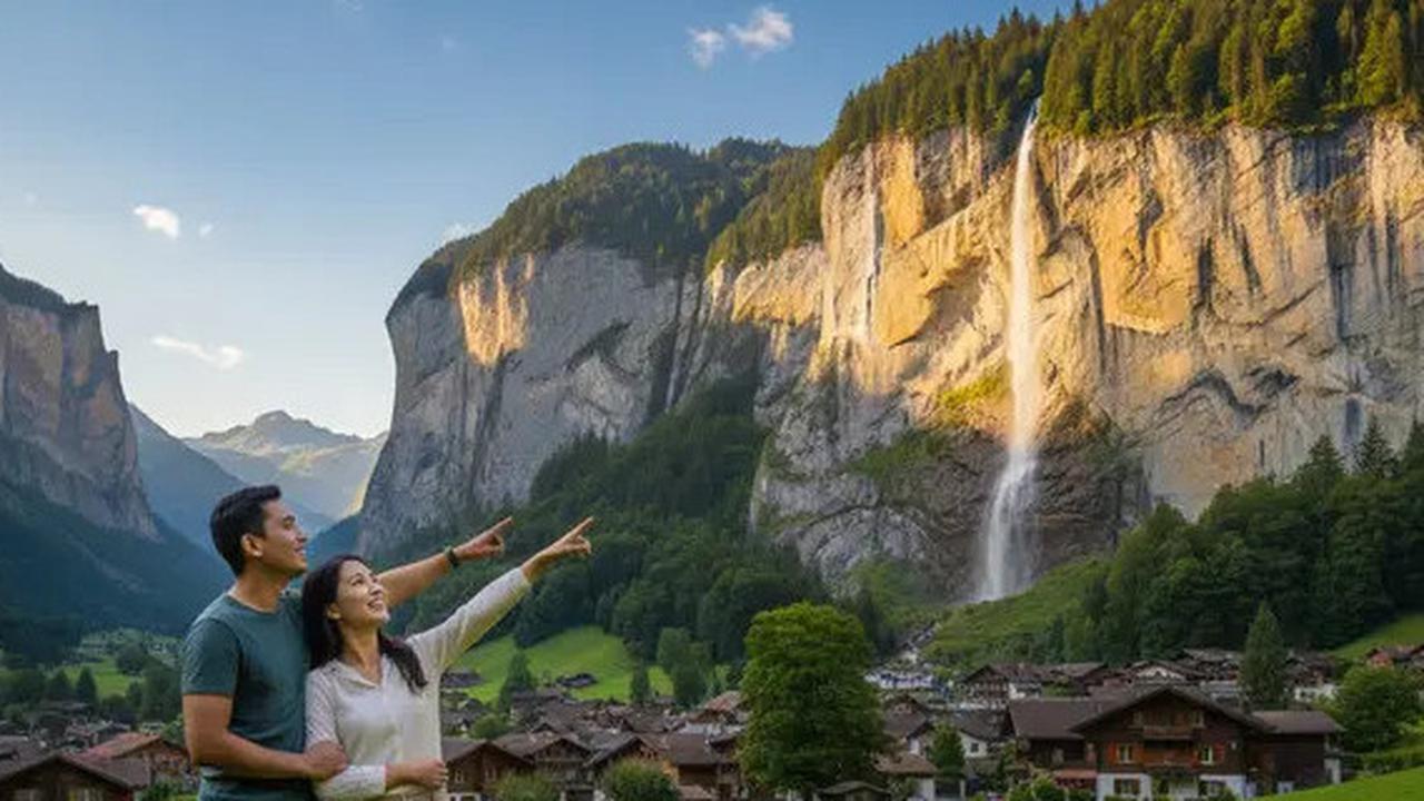 7 Prompt Gemini AI Paling Populer untuk Edit Foto Liburan di Swiss, Tampilkan Keindahan Pegunungan Alpen dan Danau Biru