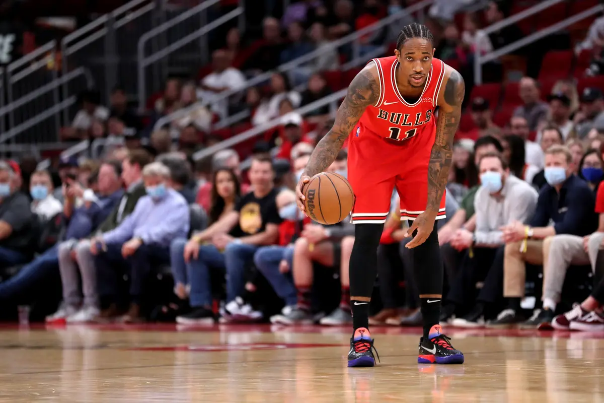 Bintang NBA dari Chicago Bulls DeMar DeRozan