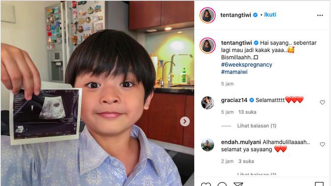 Tiwi Eks T2 Hamil Anak Kedua. (instagram.com/tentangtiwi)