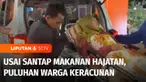 Puluhan warga kampung Cikiwul Lebak, Kabupaten Sukabumi, Jawa Barat, mengalami keracunan massal usai menyantap makanan hajatan pernikahan di salah satu rumah warga. Puluhan warga terpaksa dirujuk ke rumah sakit, karena kondisinya semakin lemah.