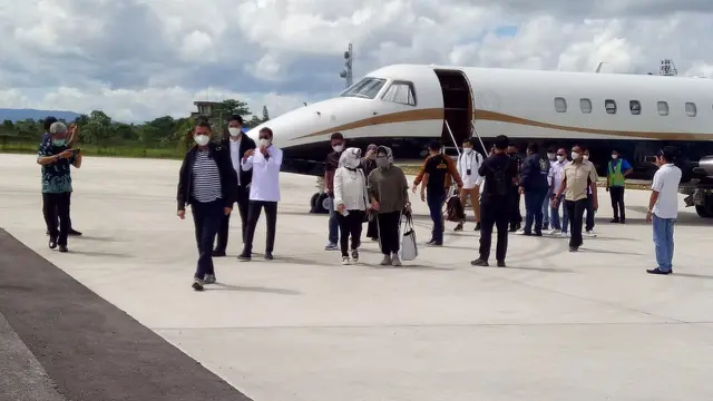 Peninjauan lokasi Munas Kadin di Kendari.(Liputan6.com/Ahmad Akbar Fua)