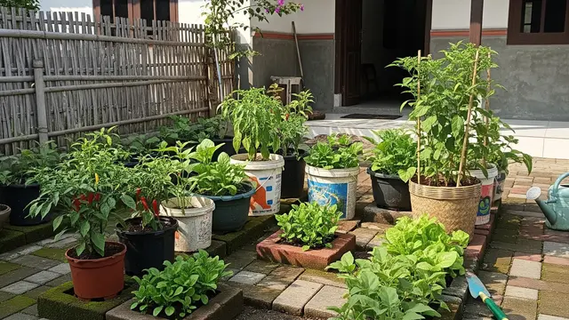 6 Cara Menanam Sayuran di Paving Block, Ide Kreatif Maksimalkan Halaman