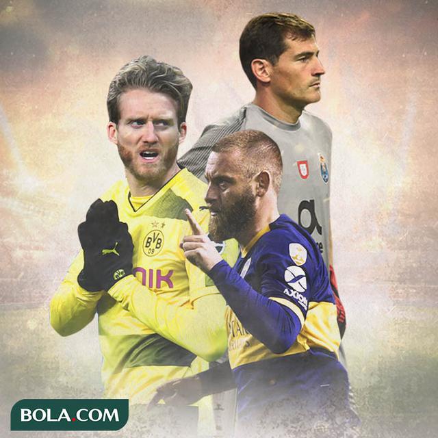 Ilustrasi Pemain - Iker Casillas, Andre Schurrle, Daniele De Rossi