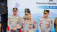 Kapolri Jenderal Listyo Sigit Prabowo saat meresmikan 20 Satuan Pelayanan Pemenuhan Gizi (SPPG) jajaran Polda Lampung, pada Senin (28/7/2025). (Dok. Istimewa)
