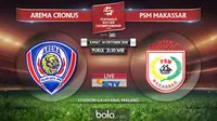 Arema Cronus Vs PSM Makassar (Bola.com/Adreanus Titus)