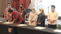 Workshop percepatan pengelolaan kartu tani di Wilayah Jawa Timur Tahun 2021 di Surabaya, Rabu,(17/02/2021).