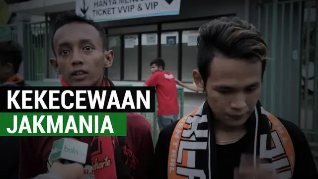  Persija Gagal Menang, Ini Ungkapan Kekecewaan Jakmania