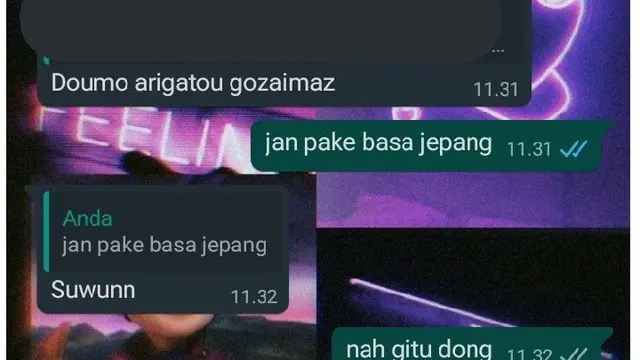 6 Chat Lucu Bareng Teman Wibu, Ujungnya Bikin Elus Dada