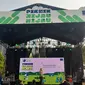 Seam Sujiro, Kedutaan Besar Uni Eropa untuk ASEAN melakukan sambutan di Festival Piknik Hijau Hijau, Taman Kota, Gelora Bung Karno, Sabtu (23/9/2023).