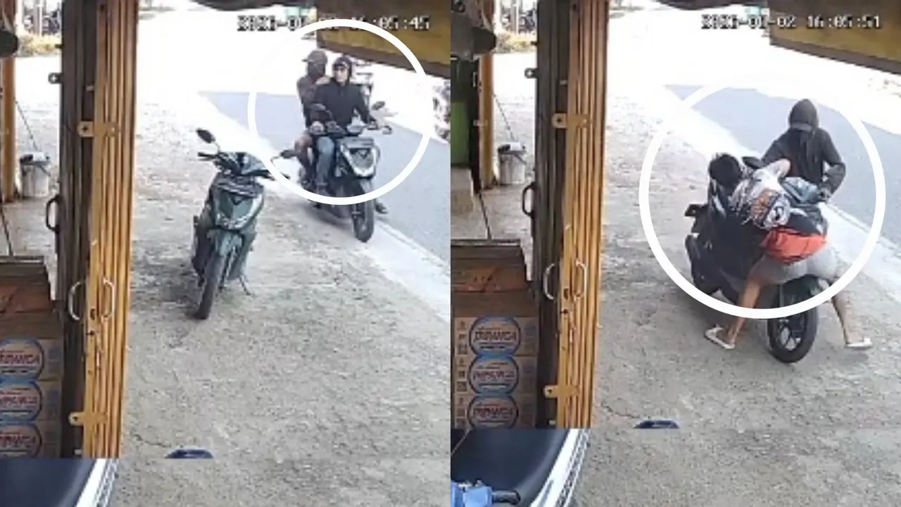 CCTV rekam aksi heroik pemuda gagalkan pencuri motor