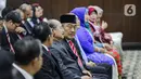 Terlihat, tokoh yang hadir dalam pelantikan Suhartoyo antara lain Ketua Majelis Kehormatan Mahkamah Konstitusi (MKMK) Jimly Asshiddiqie. (Liputan6.com/Faizal Fanani)