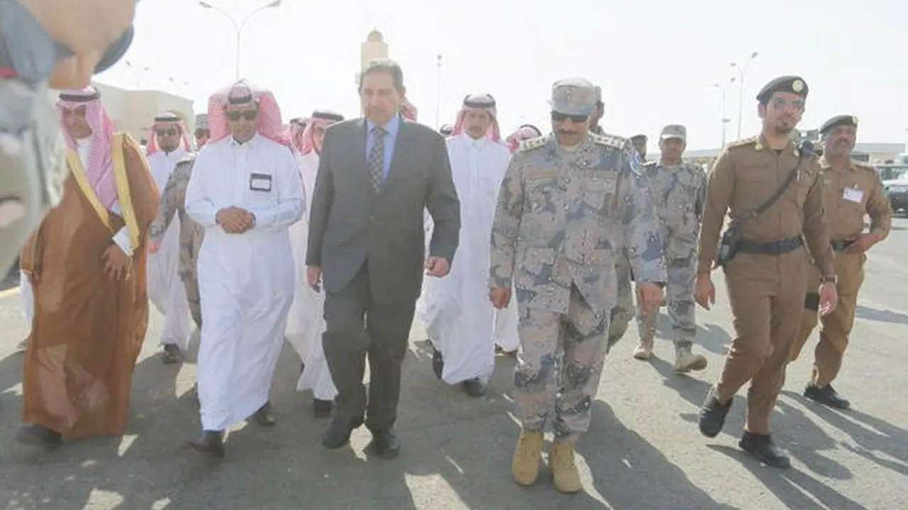 Kunjungan ke Arar, perbatasan antara Arab Saudi dan Irak. (Saudi Press Agency)