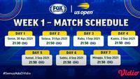 Jadwal dan Live Streaming Grand Slam US Open 2021 di Vidio Pekan Ini, 30 Agustus Hingga 5 September 2021