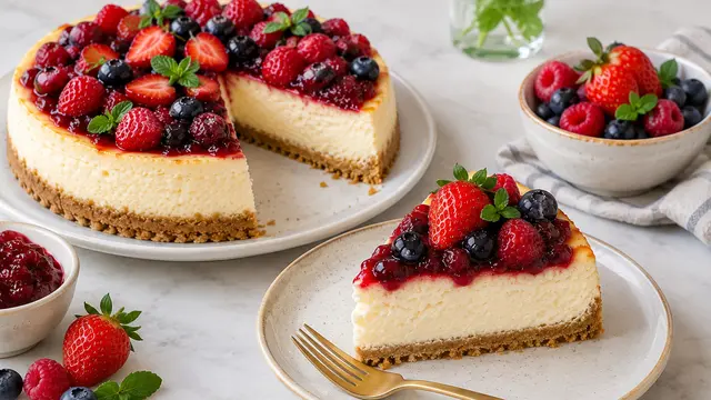 Resep Cottage Cheese Berry Cheesecake