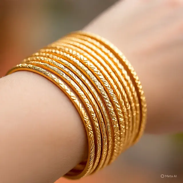 Gelang Emas 24 Karat Keroncong