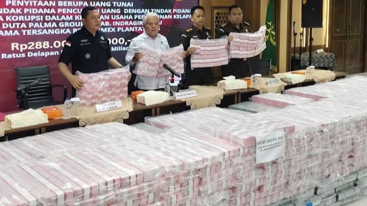 Penampakan Tumpukan Uang Rp288 Miliar yang Kembali Disita Kejagung dalam Kasus TPPU Duta Palma