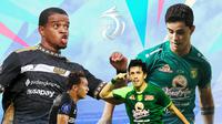 BRI Liga 1 - Dewa United Vs Persebaya Surabaya - Alex Martins dan Egy Maulana Vikri Vs Bruno Moreira dan Francisco Rivera (Bola.com/Adreanus Titus)