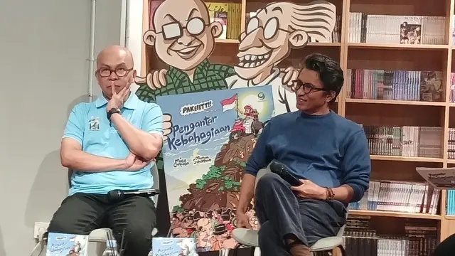 Grasindo resmi meluncurkan Buku Pengantar Kebahagiaan dalam acara Book Launch di Gramedia Jalma Melawai, Jakarta, Rabu (12/8/2026). (Liputan6.com/Nurri Indah)