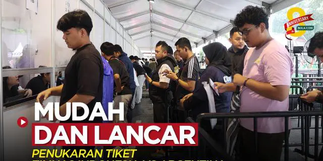VIDEO: Mudah dan Lancar, Penukaran Tiket Timnas Indonesia Vs Argentina