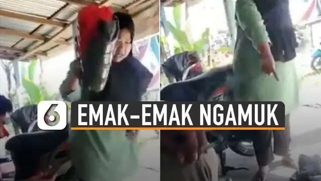 Kali ini emak-emak mengamuk ke kurir lantaran paket yang ia terima dinilai tak berkualitas.