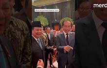 Pertemuan Tiga Presiden, Seru Prabowo Terbahak Dengar Jokowi Bahas 'Cawe-Cawe