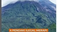 Pendaki Ilegal Kembali Terciduk Mendaki Gunung Merapi, Dihukum Bersihkan Kali Talang 3 Bulan.&nbsp; (dok.Instagram @btn_gn_merapi/https://www.instagram.com/p/DLCItO4ySAs/Henry)