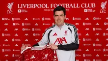 Momen Andoni Iraola saat diperkenalkan sebagai manajer Liverpool. (Liverpool)