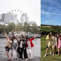 Intip gaya busana Jessica Mila dengan kakak ipar dan mertua saat liburan di Australia (@pettyhasibuan)