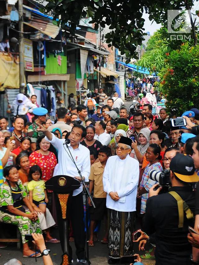 Pidato Kemenangan Jokowi di Kampung Deret