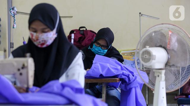 Balai Latihan Kerja (BLK) Kota Tangerang Produksi Baju Hazmat untuk Tenaga Medis yang merawat pasien corona covid-19.