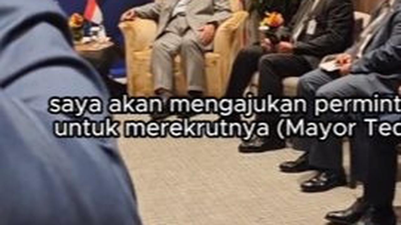 "Jadi, ketika Anda menjadi presiden, saya akan mengajukan permintaan untuk merekrutnya bekerja dengan kami," ungkap Austin.