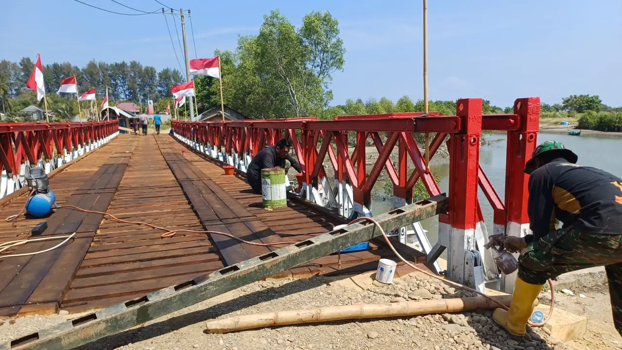 Jembatan Bailey Rampung di Aceh, Anak-Anak Bisa Sekolah Lagi: Terima Kasih!