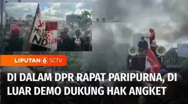 Saat usulan soal Hak Angket sedang hangat dibahas di dalam Ruang Sidang Paripurna DPR. Aksi unjuk rasa mendukung usulan tersebut juga tak kalah panas, di luar kompleks parlemen Senayan, Jakarta. Aksi serupa juga terjadi di Tulungagung, Jawa Timur.