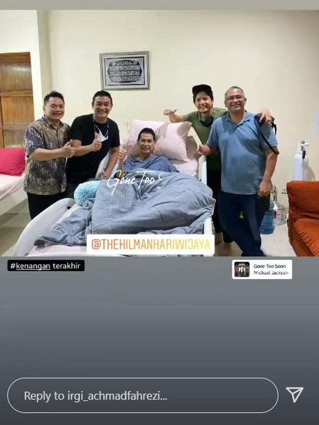Unggahan Irgi Ahmad  Fahrezi mengenai mendiang Hilman Hariwijaya. (Instgaram/ irgi_achmadfahrezi)