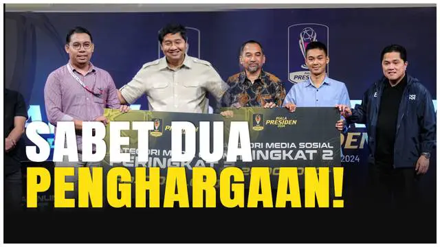 VIDEO: Mantap! Jurnalis Bola.com dan Bola.net Raih Penghargaan Lomba Karya Jurnalistik Piala Presiden 2024