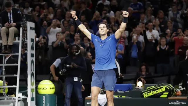 Rafael Nadal di Paris Masters