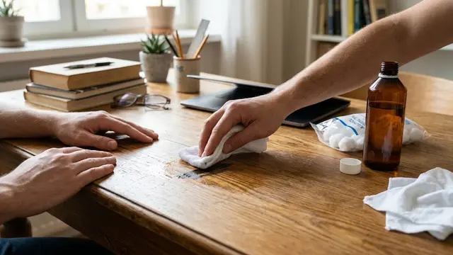 Membersihkan Noda Spidol dengan Alkohol Isopropil