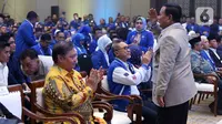 Para tamu undangan merupakan para elite partai koalisi pengusung Prabowo Subianto di Pilpres 2024. (Liputan6.com/Johan Tallo)