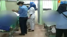 Kedelapan warga ini mengalami luka bakar di tubuhnya akibat kebocoran gas tiga kilogram milik tukang somay yang sedang mangkal