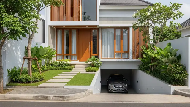 Model Rumah Mungil Tapi Punya Garasi Muat Mobil