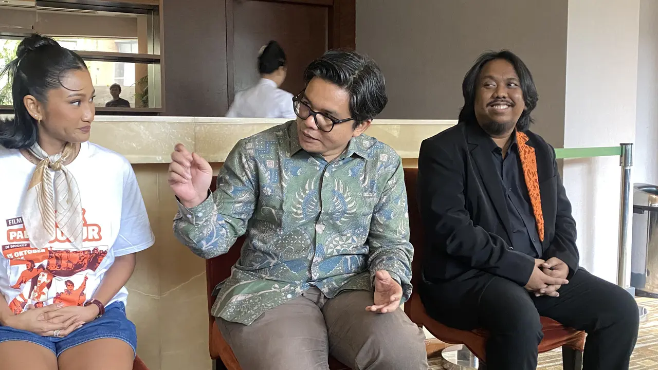 Fajar Nugros dalam media junket film Bapak Paling Jujur yang dihelat di Jakarta, Selasa (6/10/2026). (Liputan6.com/Nola Vemiliana)