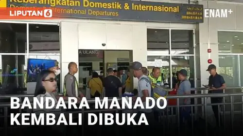 VIDEO: Bandara Sam Ratulangi Kembali Dibuka Usai Terdampak Erupsi Gunung Ruang