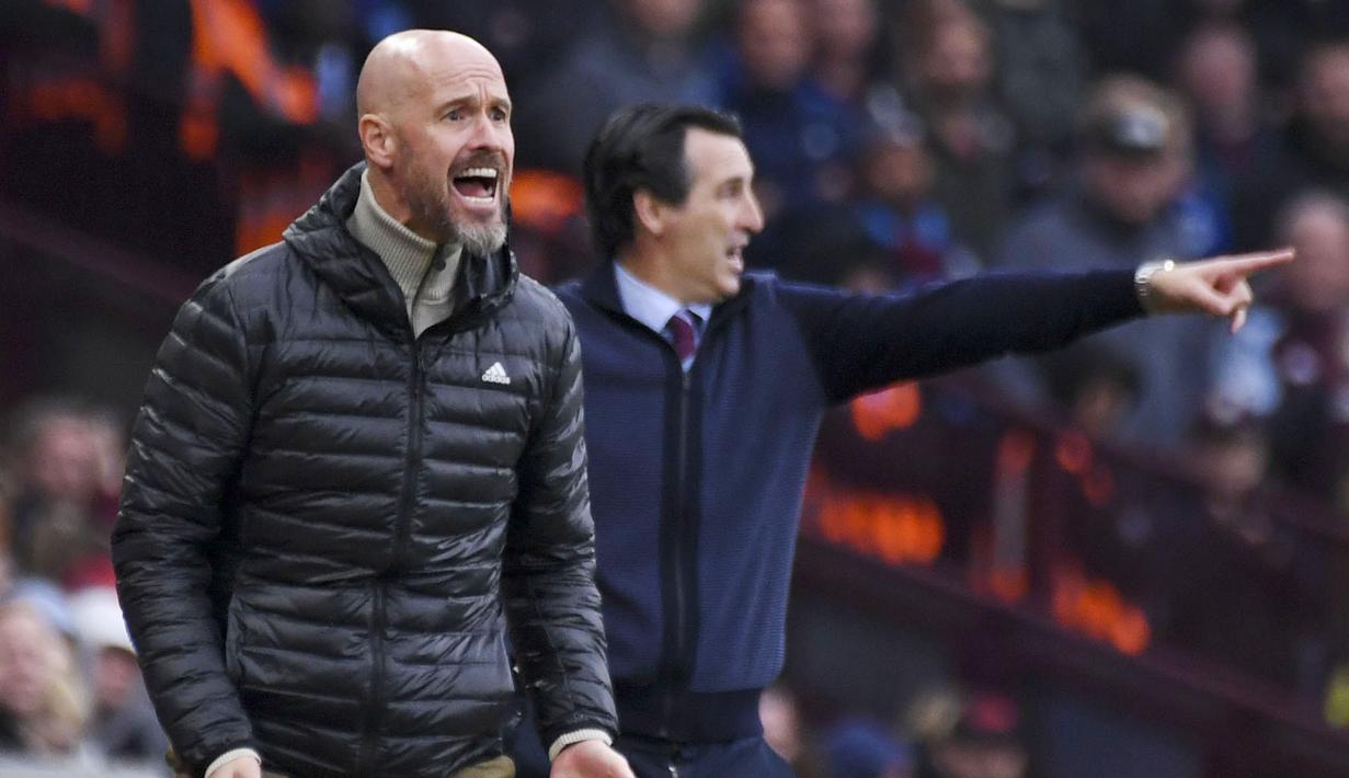 hasil ini membuat MU tertahan di peringkat 14 dengan raihan delapan poin. Sementara tambahan satu poin ini membuat Villa tertahan di peringkat kelima dengan raihan 14 poin. (AP Photo/Rui Vieira)