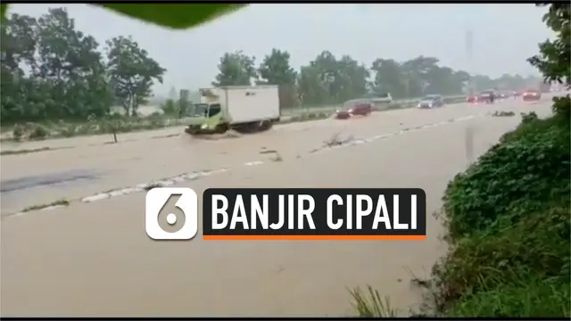 VIDEO: Video Amatir Banjir di KM 136 Tol Cipali