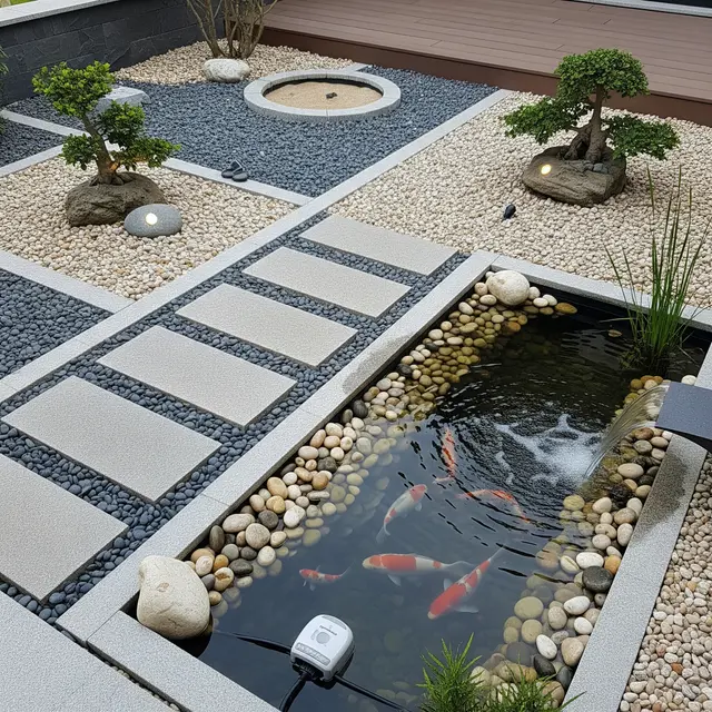Desain Teras Belakang Minimalis dengan Taman Hewan Mini (Image by Gemini AI)