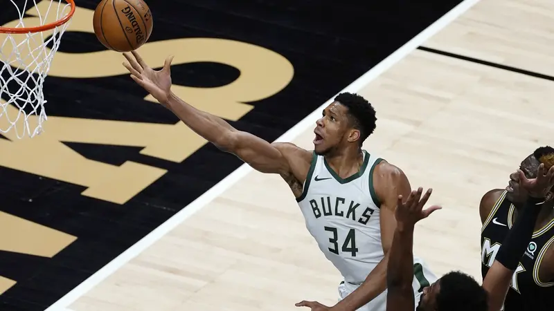 Hasil NBA : Giannis Kembali, Bucks Hajar Hawks