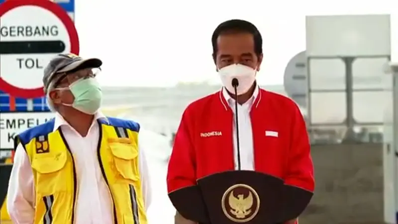 Jokowi meresmikan Tol Kayu Agung-Palembang
