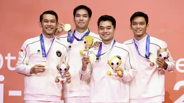 Leo Rolly Carnando/Daniel Marthin rebut emas ganda putra bulu tangkis Asian Games 2026